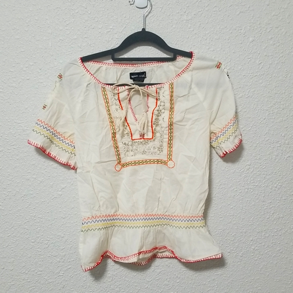 Colorful Crochet Lightweight Blouse